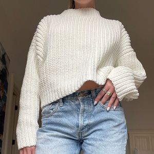 Miss Selfidges White Cotton Sweater